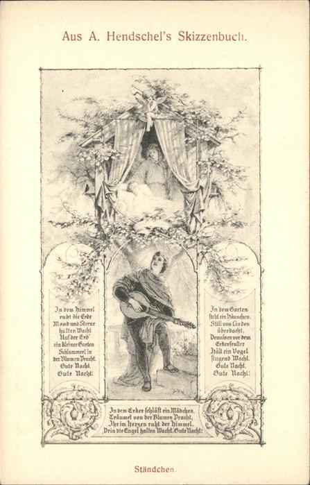 Kuenstlerkarte A Hendschels Skizzenbuch