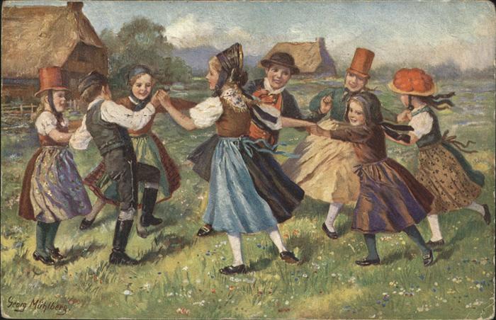 Kuenstlerkarte Georg Mühlberg Tanz