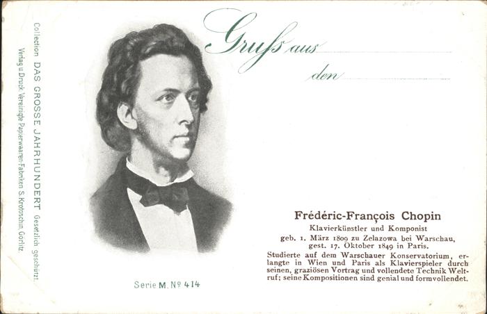 Persoenlichkeiten Frederic Francois Chopin