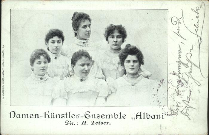 Musikanten Damen Künstler Ensemble Albani