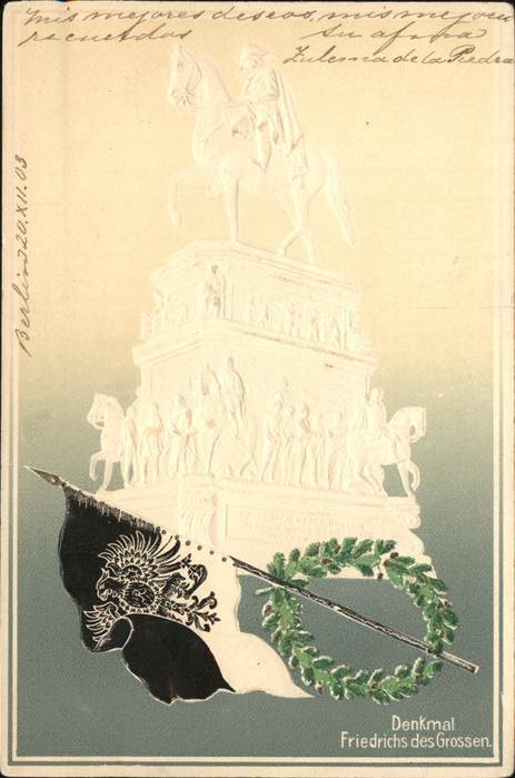 Denkmal Friedrichs des grossen Prägedruck