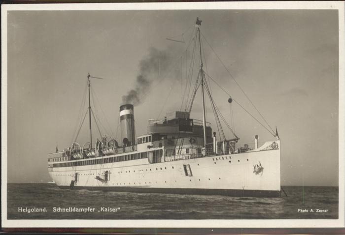 Dampfer Oceanliner Kaiser Helgoland