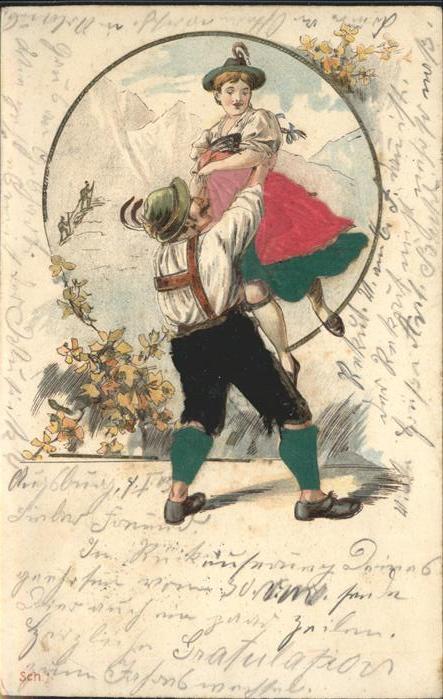 Trachten Stoffapplikationen Prägedruck