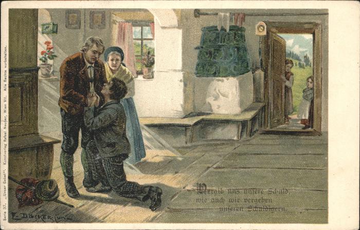 Kuenstlerkarte F Döcker Verzeihung