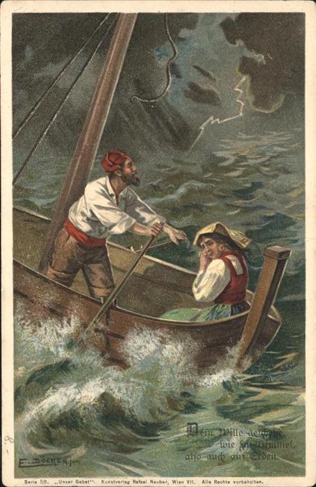 Kuenstlerkarte E Döcker Schiff