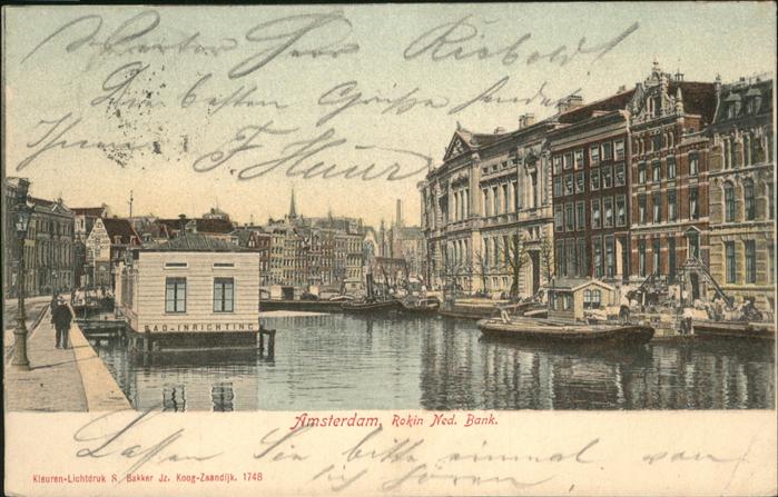 Amsterdam Niederlande Rokin Ned Bank
