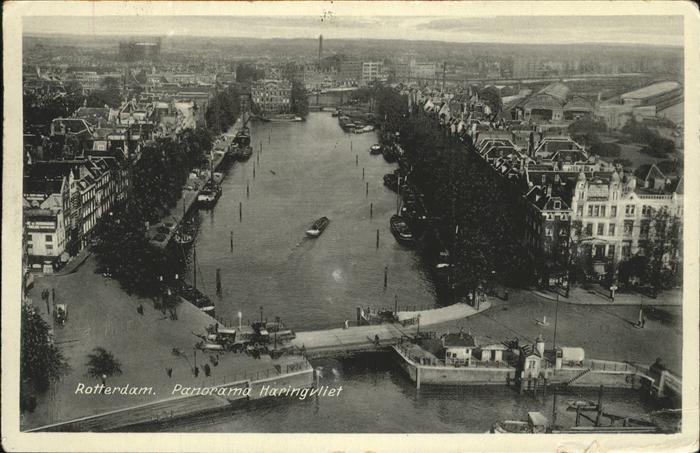Rotterdam Panorama Haringvliet Schiff