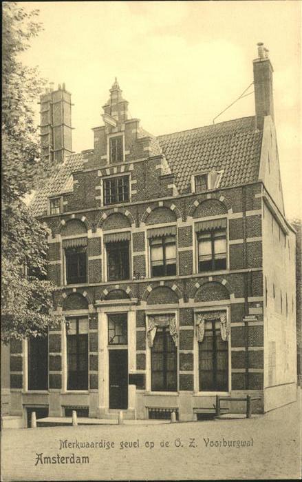 Amsterdam Niederlande Merkwaardige Voorburgwal