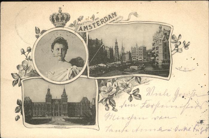 Amsterdam Niederlande Binnenamstel Rijksmuseum