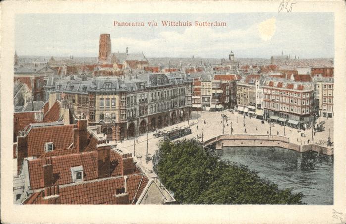 Rotterdam Panorama via Wittehuis Strassenbahn