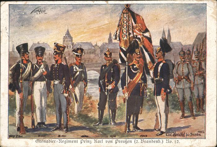 Pickelhaube Regiment Prinz Karl von Preussen No 12