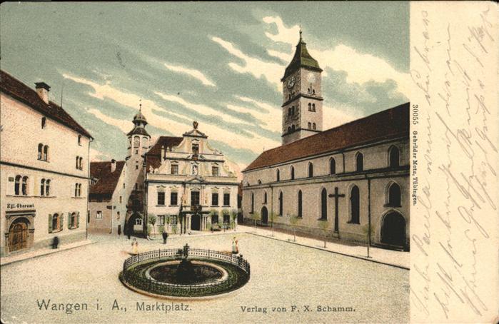 Wangen Allgaeu Marktplatz