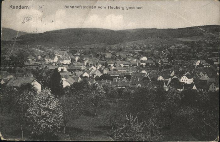 Kandern Baden BW Bahnhofsstadtteil