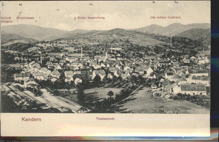 Kandern Baden BW Ruine Sausenburg