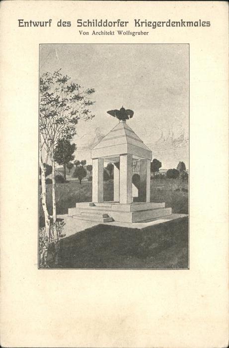 Schaerding Entwurf des Schilddorfer Kriegerdenkmal