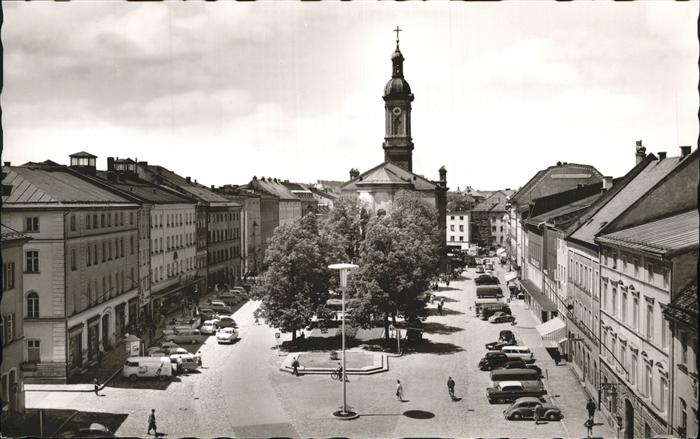 Traunstein Oberbayern Stadtplatz