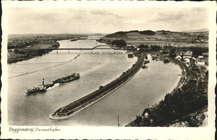 Deggendorf Donau Donauhafen Schiffe