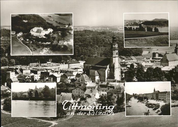 Tittmoning Salzach a. d. Salzach Kirche, Flugaufnahme