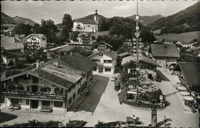 Ruhpolding Bayern Dorfplatz