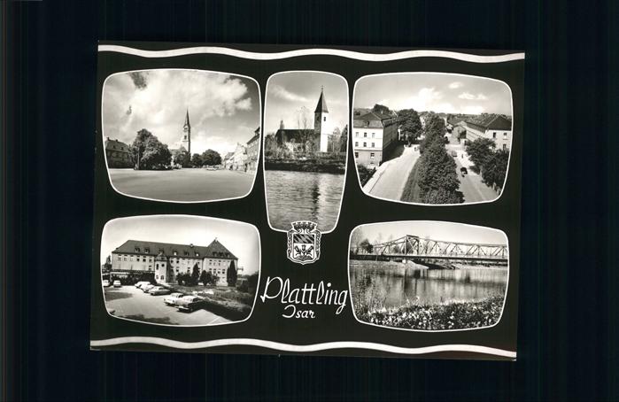 Plattling Isar Bayern Stadtwappen Isar