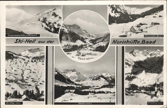Baad Mittelberg Kleinwalsertal Norishütte Skiheil