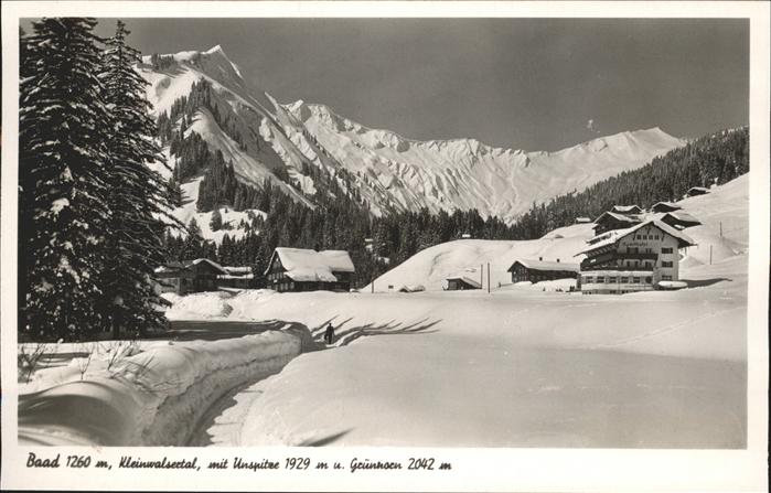 Baad Mittelberg Kleinwalsertal Unspitze Grünhorn