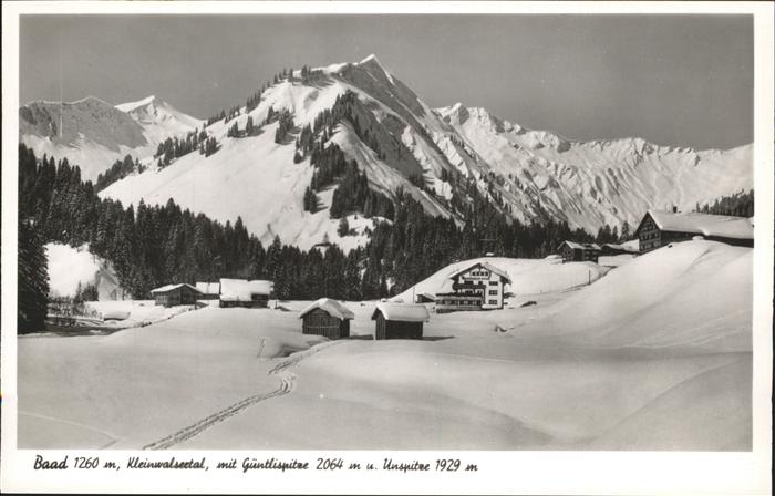 Baad Mittelberg Kleinwalsertal Güntlispitze Unspitze Sporthotel