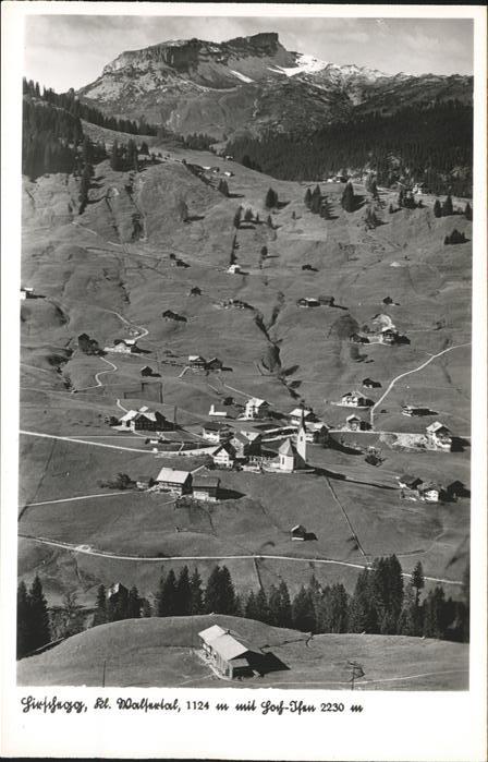Hirschegg Kleinwalsertal Vorarlberg Luftbild