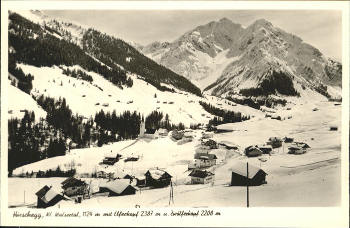 Hirschegg Kleinwalsertal Vorarlberg Panorama
