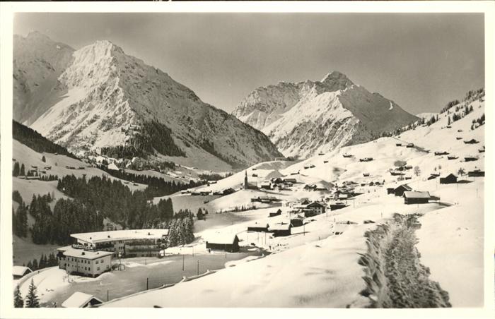 Hirschegg Kleinwalsertal Vorarlberg Panorama Widderstein Bärenkopf