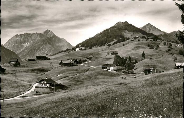 Hirschegg Kleinwalsertal Vorarlberg Panorama Widderstein Bärenkopf Heuberg