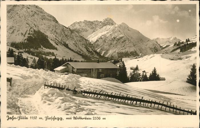 Hirschegg Kleinwalsertal Vorarlberg Jahn-Hütte Widderstein