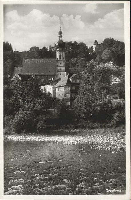 Trostberg Alz Traunstein Bayern Fluss Kirche