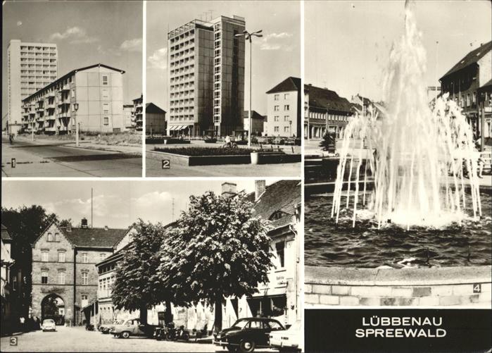 Luebbenau Spreewald Brunnen Hochhaus