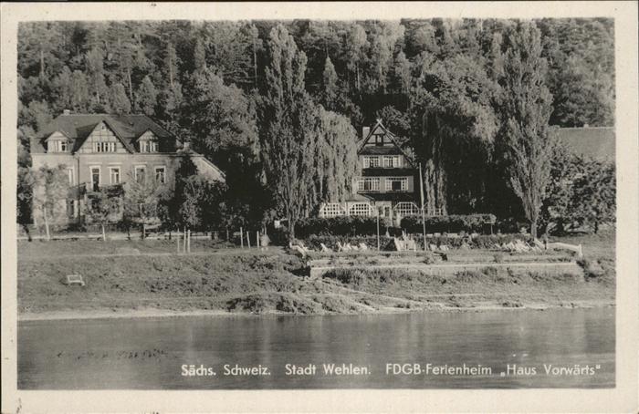 Wehlen Sachsen FDGB Ferienheim Haus Vorwärts