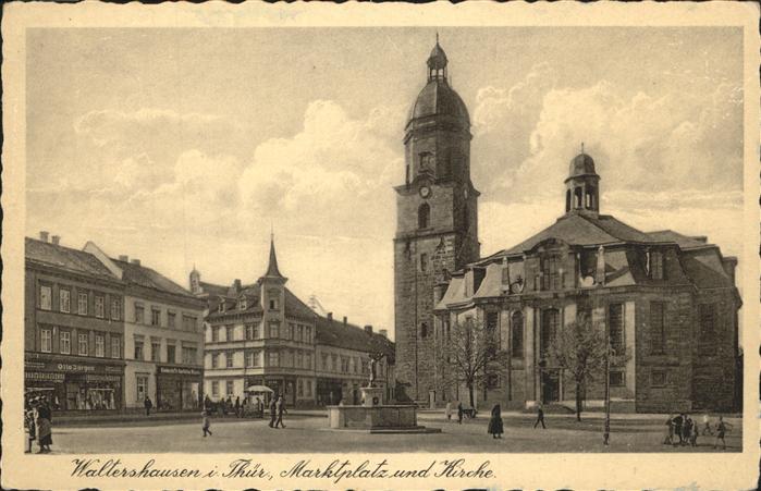 Waltershausen Gotha Marktplatz Kirche