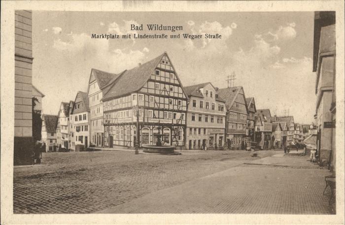 Bad Wildungen Marktplatz Lindenstrasse, Wegaer Str.