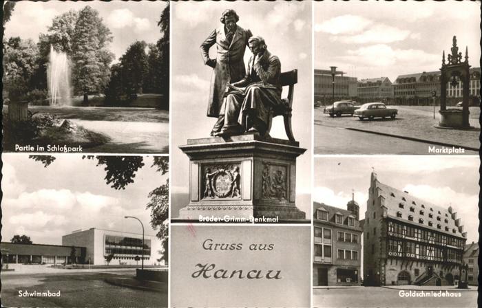 Hanau Main Marktplatz Schlosspark Schwimmbad Golds