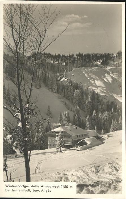 Immenstadt Allgaeu Wintersportgaststätte Almagmach