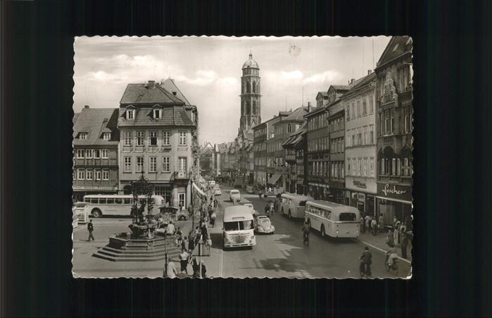 Goettingen Niedersachsen Weender Strasse Brunnen Busse Autos