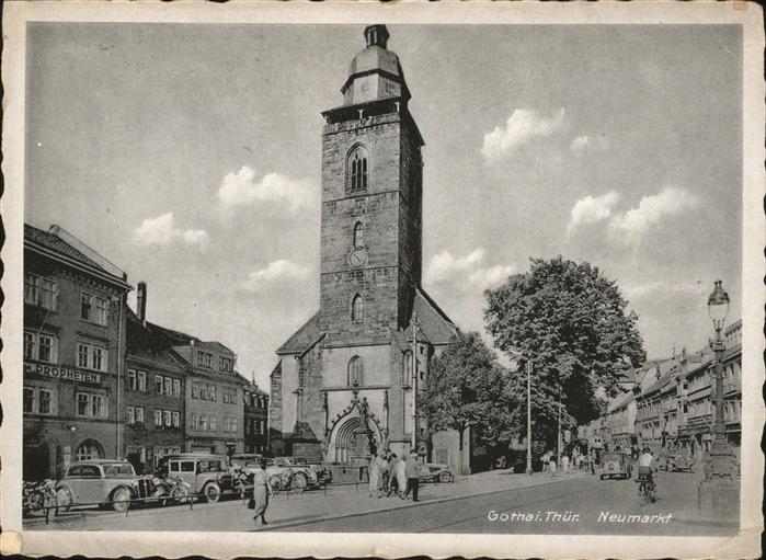 Gotha Thueringen Neumarkt Autos Menschen Fahrrad