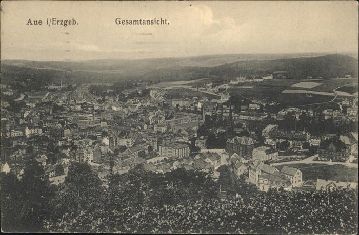 Aue Sachsen Gesamtansicht Feldpost