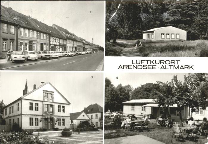 Arendsee Altmark FDGB Feriendienst Kaffeegarten Rathaus