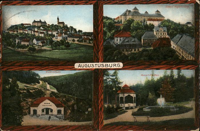 Augustusburg Drahtseilbahn Schloß Konzert-Pavillon
