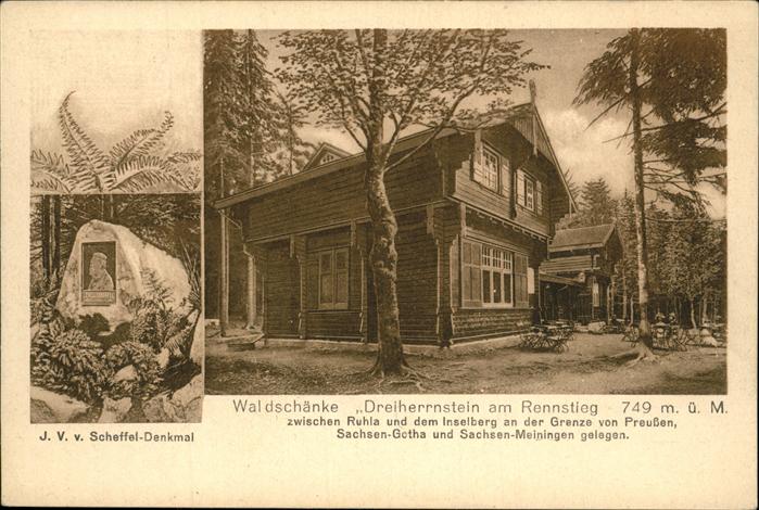 Brotterode Waldschänke Dreiherrnstein Rennstieg