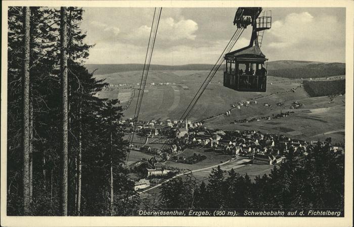 Oberwiesenthal Erzgebirge Schwebebahn Fichtelberg