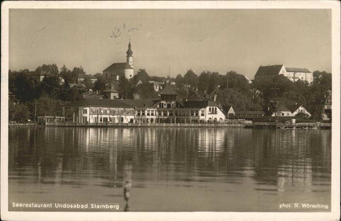 Starnberg Starnbergersee Bayern Seerestaurant Undosabad