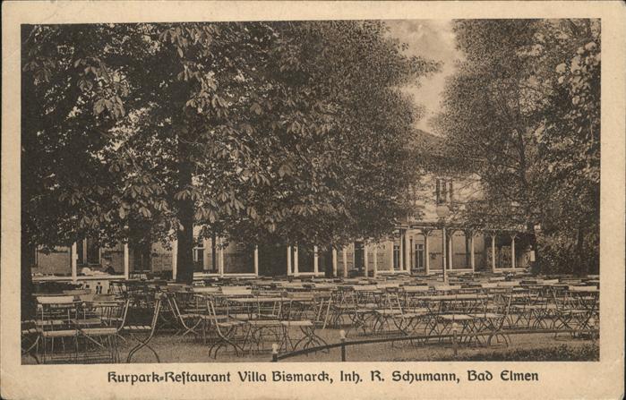 Bad Elmen Kurpark Restaurant Villa Bismarck R. Sc