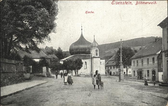 Eisenstein Zelezna Ruda Böhmerwald Kinder Frauen Kirche