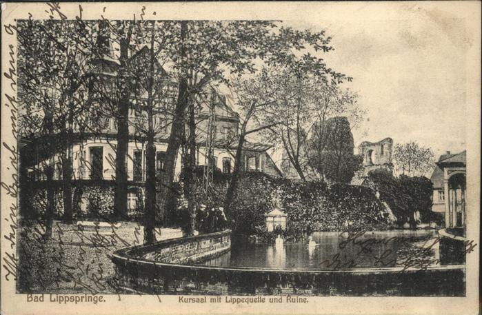 Bad Lippspringe Kursaal Lippequelle Ruine
